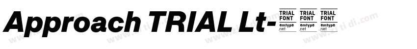 Approach TRIAL Lt字体转换